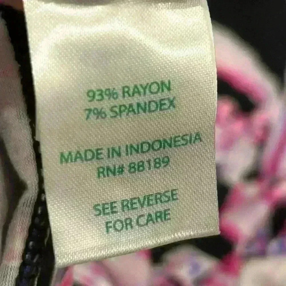 - Lilly Pulitzer Sophie Shift Dress Black Pink Floral Sz GIRLS (kids) 12-14 - Picture 5 of 5